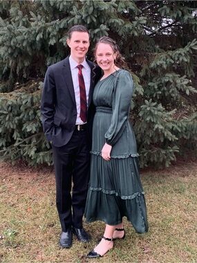 Elegant Dark Green Long Sleeve Tiered Maxi Dress